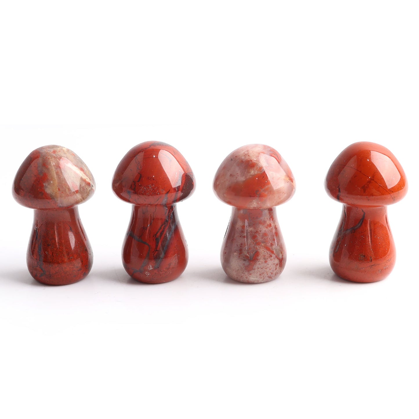 10pcs Crystal Mushroom Natural Stone Hand Carved Sculpture