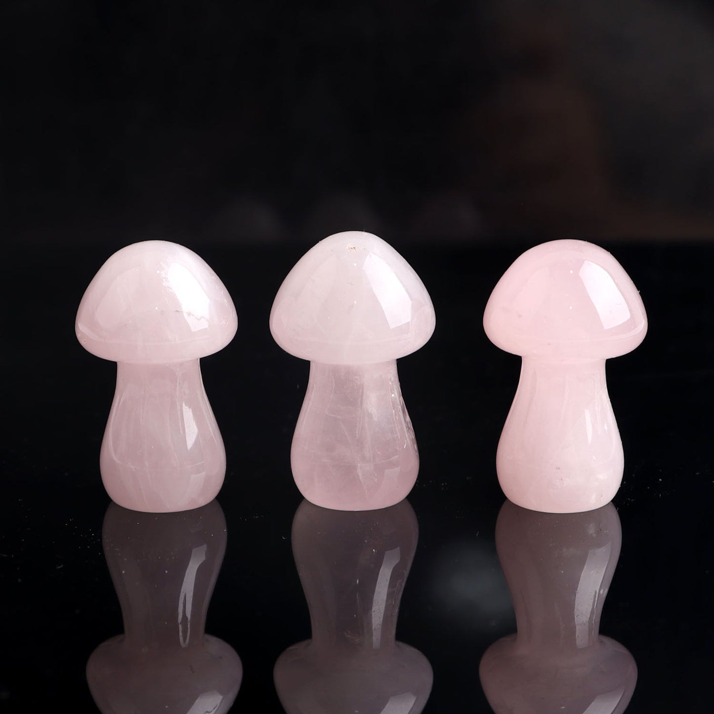 10pcs Crystal Mushroom Natural Stone Hand Carved Sculpture
