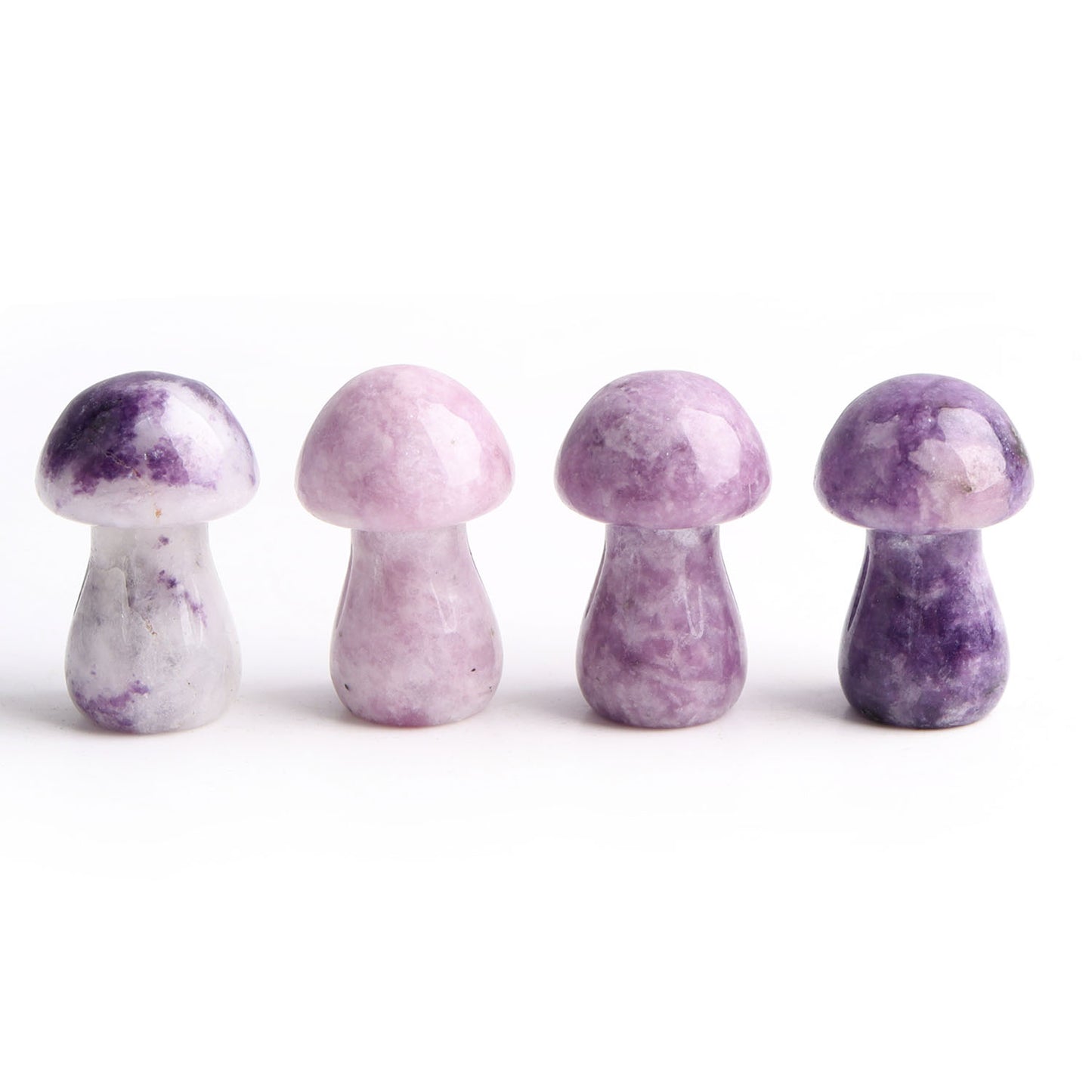 10pcs Crystal Mushroom Natural Stone Hand Carved Sculpture