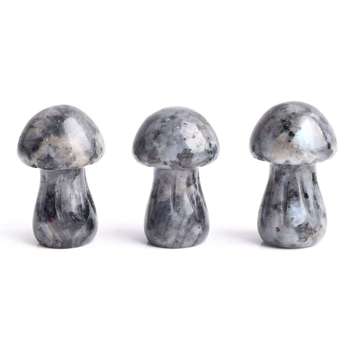 10pcs Crystal Mushroom Natural Stone Hand Carved Sculpture