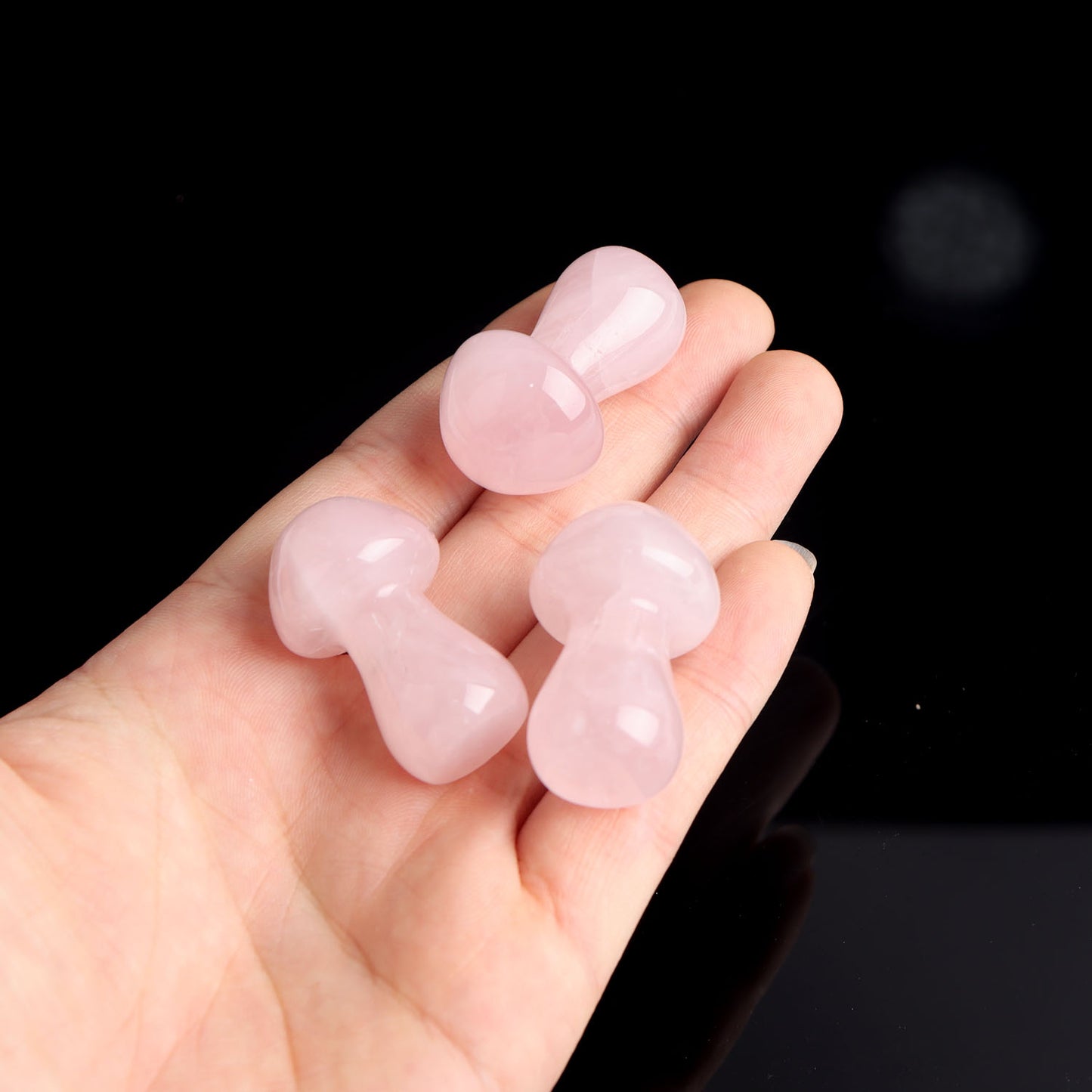 10pcs Crystal Mushroom Natural Stone Hand Carved Sculpture