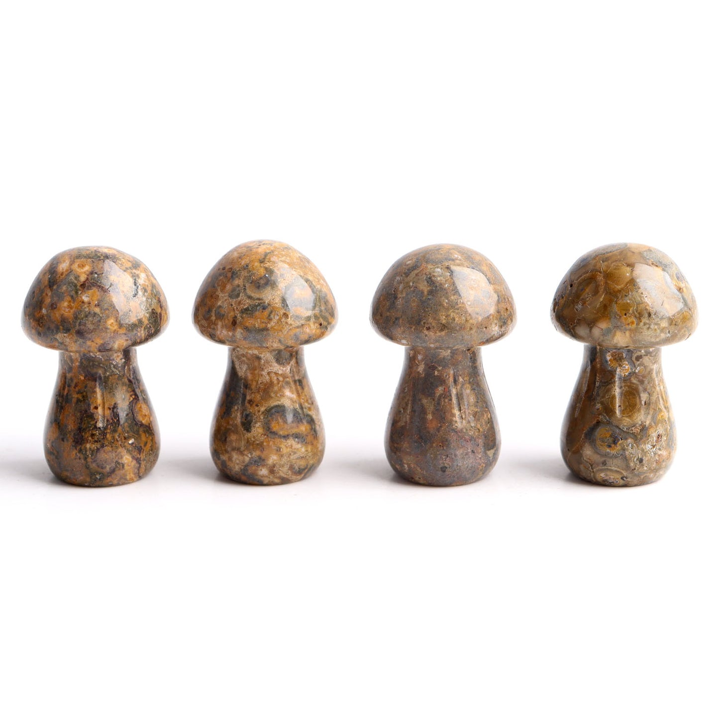 10pcs Crystal Mushroom Natural Stone Hand Carved Sculpture