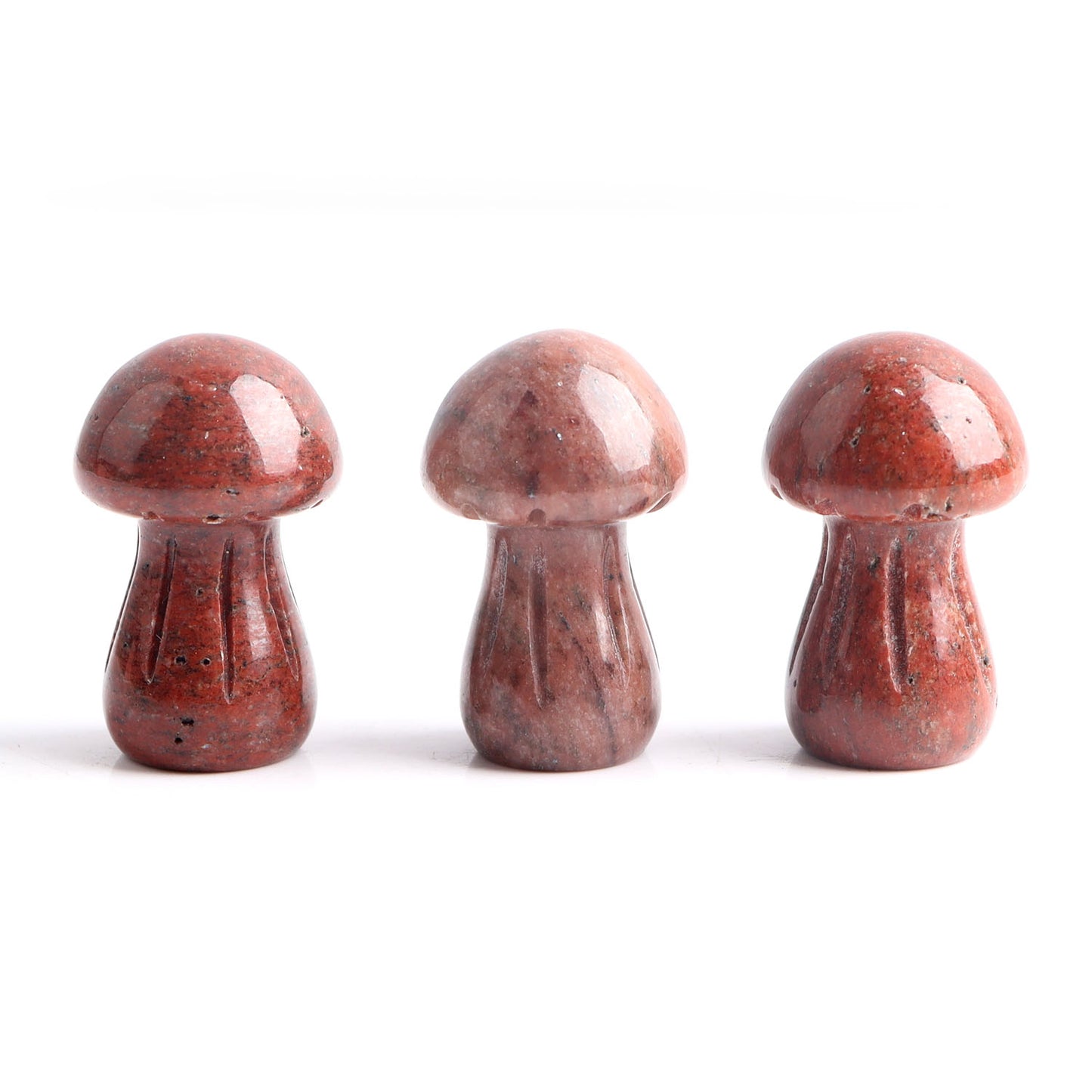 10pcs Crystal Mushroom Natural Stone Hand Carved Sculpture