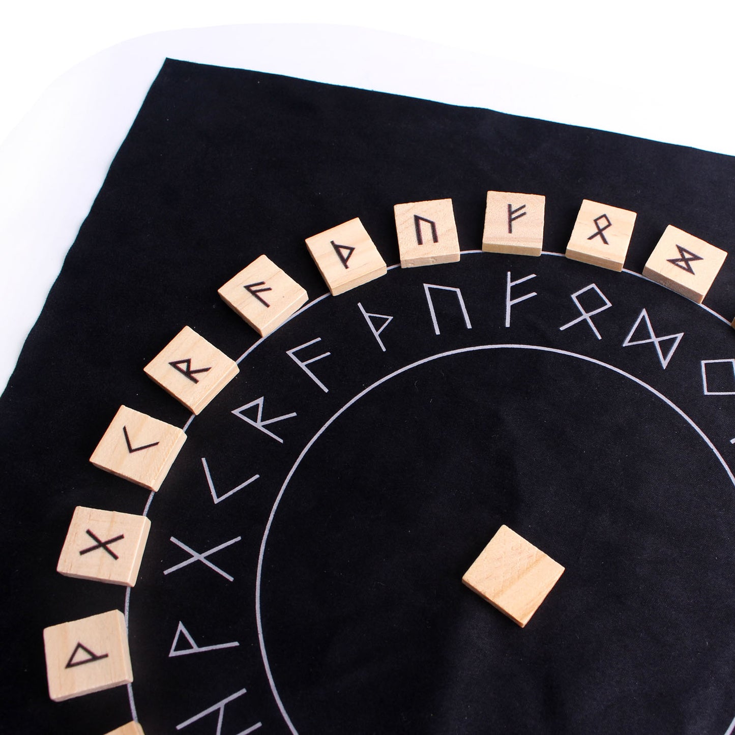 25pcs wooden rune divination tool healing