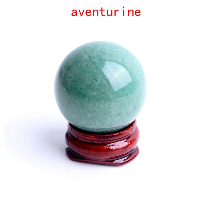 1PC 28-30mm Natural Amethyst Obsidian Crystal Ball Sphere with Holder