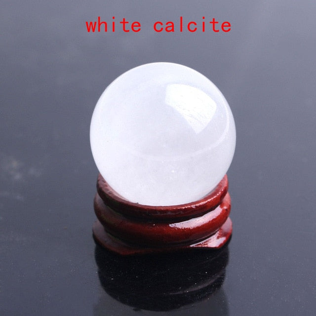 1PC 28-30mm Natural Amethyst Obsidian Crystal Ball Sphere with Holder