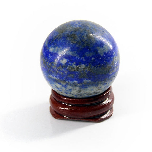 1PC 28-30mm Natural Amethyst Obsidian Crystal Ball Sphere with Holder