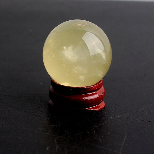 1PC 28-30mm Natural Amethyst Obsidian Crystal Ball Sphere with Holder