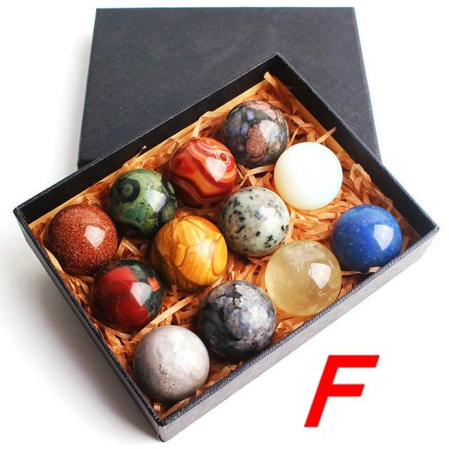 12pcs Mixed Natural Crystal Spheres