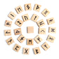 25pcs wooden rune divination tool healing