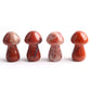 10pcs Crystal Mushroom Natural Stone Hand Carved Sculpture