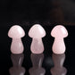 10pcs Crystal Mushroom Natural Stone Hand Carved Sculpture