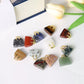 12pcs/set Crystal Bag Purse Natural Stone Hand Carved Sculpture