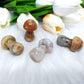 10pcs Crystal Mushroom Natural Stone Hand Carved Sculpture