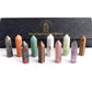10pcs/set Natural Crystal Point in Black Box