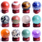1PC 28-30mm Natural Amethyst Obsidian Crystal Ball Sphere with Holder