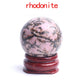 1PC 28-30mm Natural Amethyst Obsidian Crystal Ball Sphere with Holder